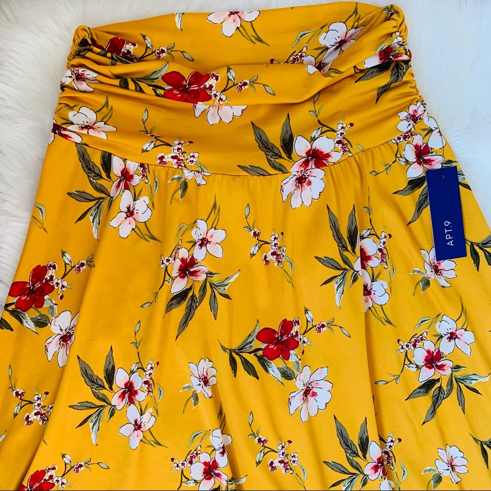 🔻SOLD🔺NWT Apt 9 High Low Floral Skirt - Picture 4 of 13